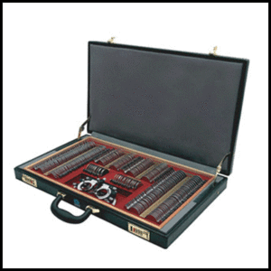Trial lens set briefcases