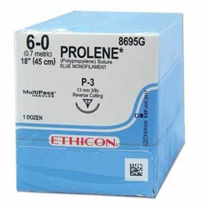 Prolene, 6-0, single-armed P-3 Needle